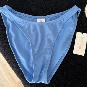 Blue bathing suit bottoms